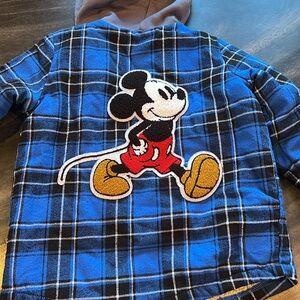 Mickey Mouse Fleece Lined Flannel
